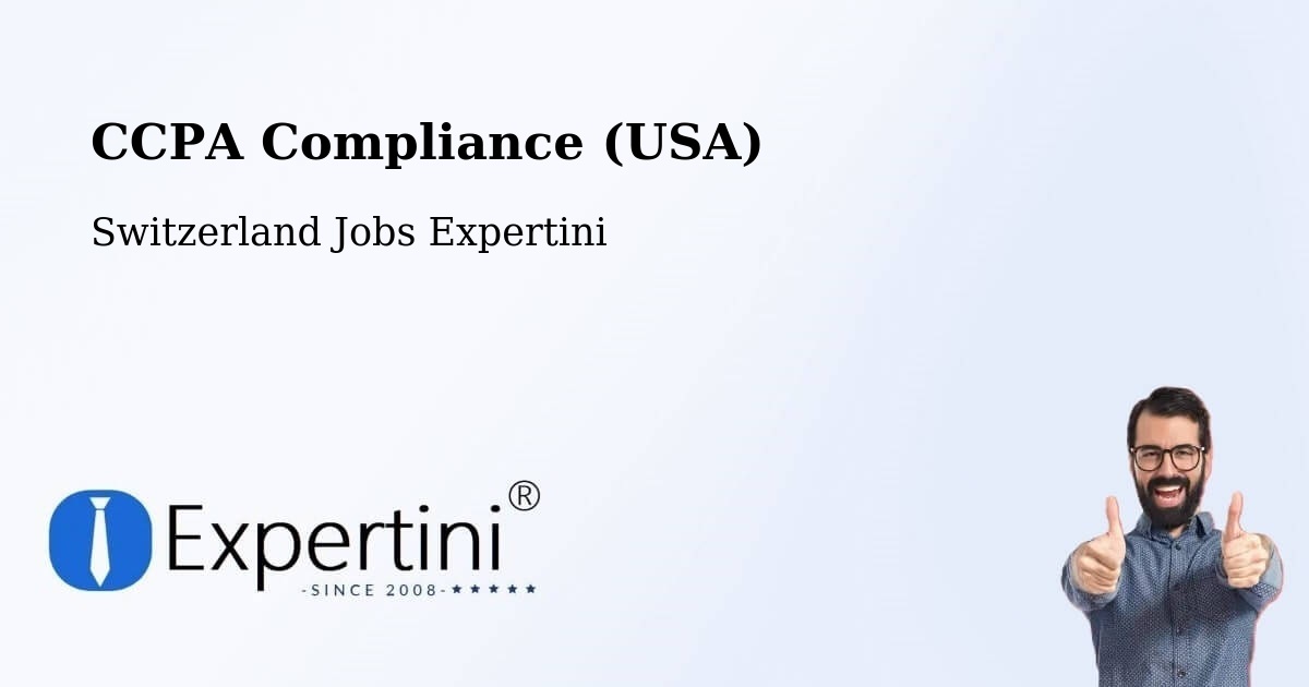 CCPA Privacy Rights & Compliance Notice – Wangen - Switzerland Jobs Expertini